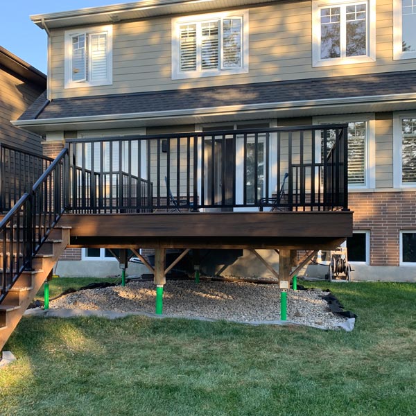 deck on back of house